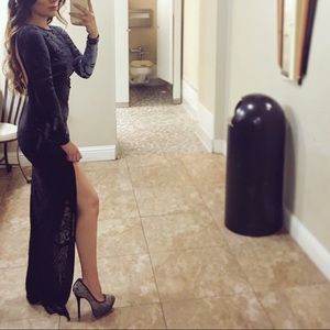 Black suede dress‼️